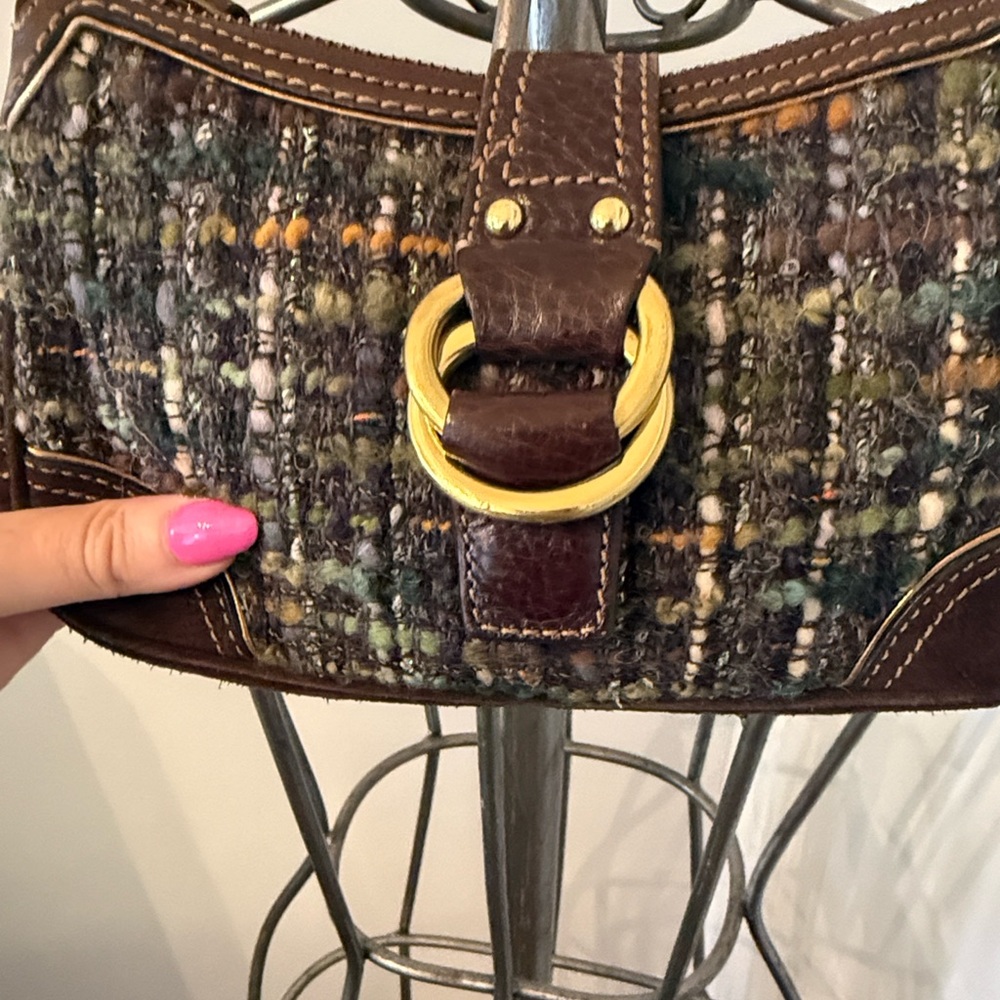 Coach Multicolor Tweed Shoulder Bag - Picture 3 of 8